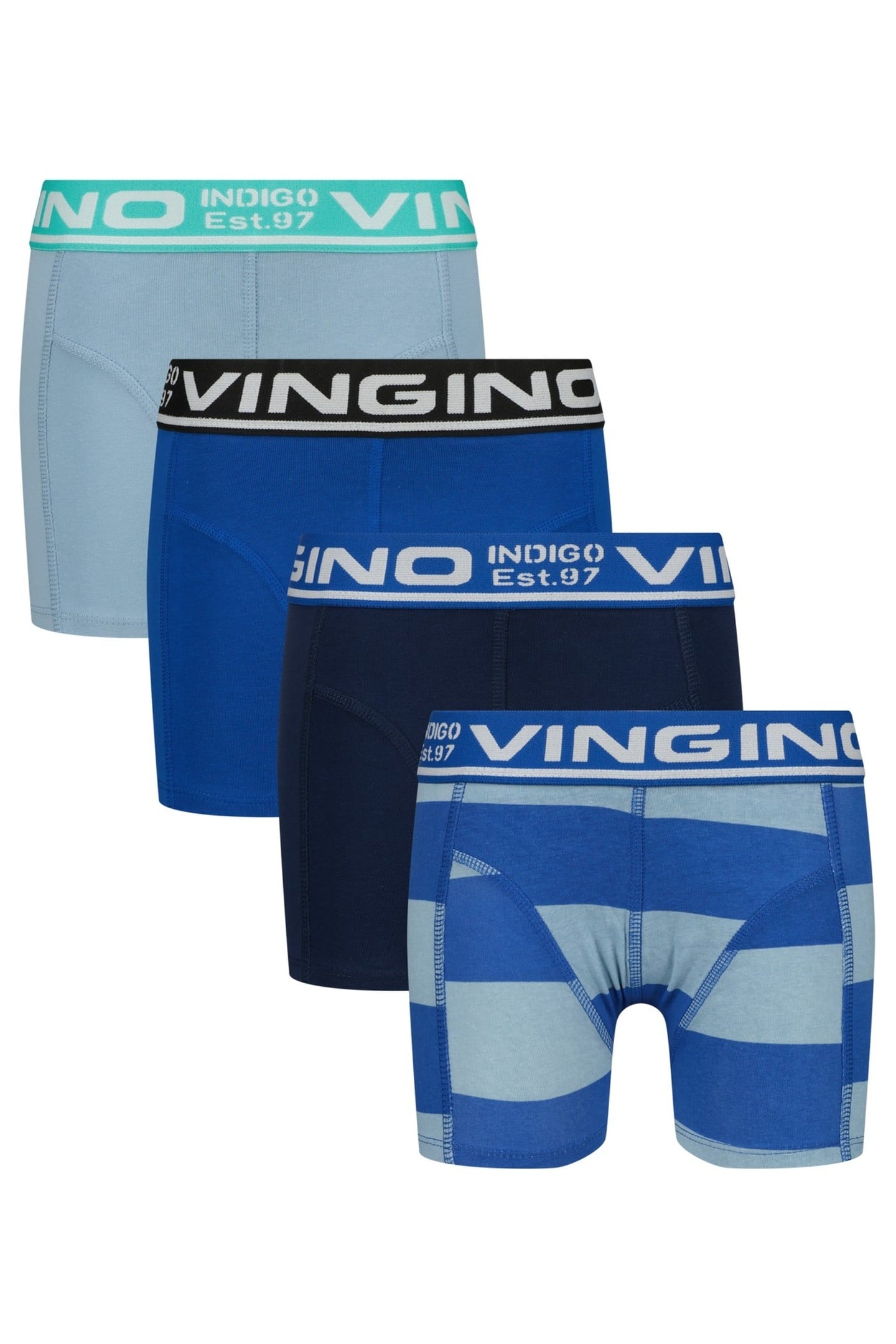BOYS B-SO26 BLUE 4PACK BOXER SEASCAPE BLUE 1