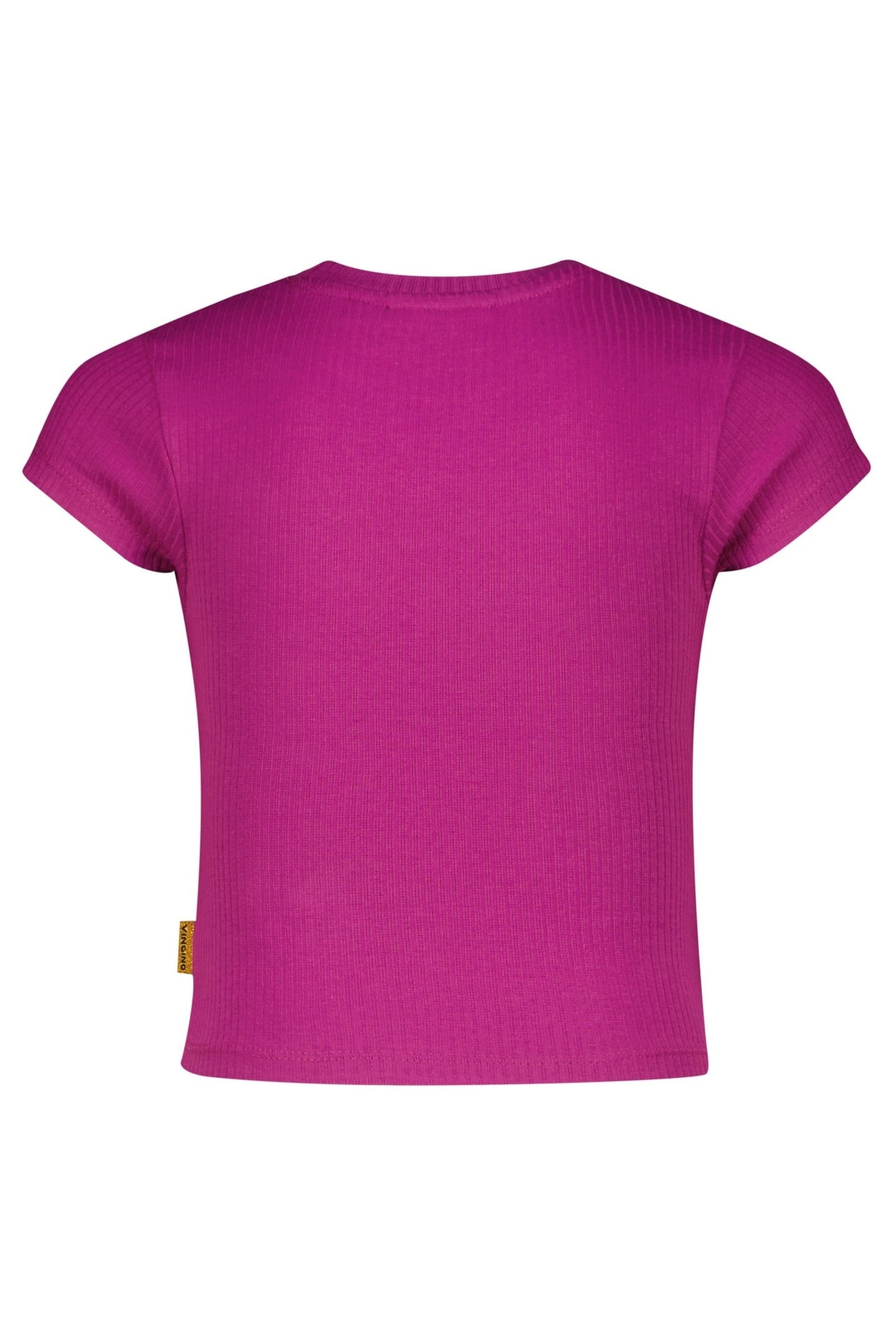 GIRLS BASIC-CROP RIB TEE T-SHIRT ASTER PINK 2