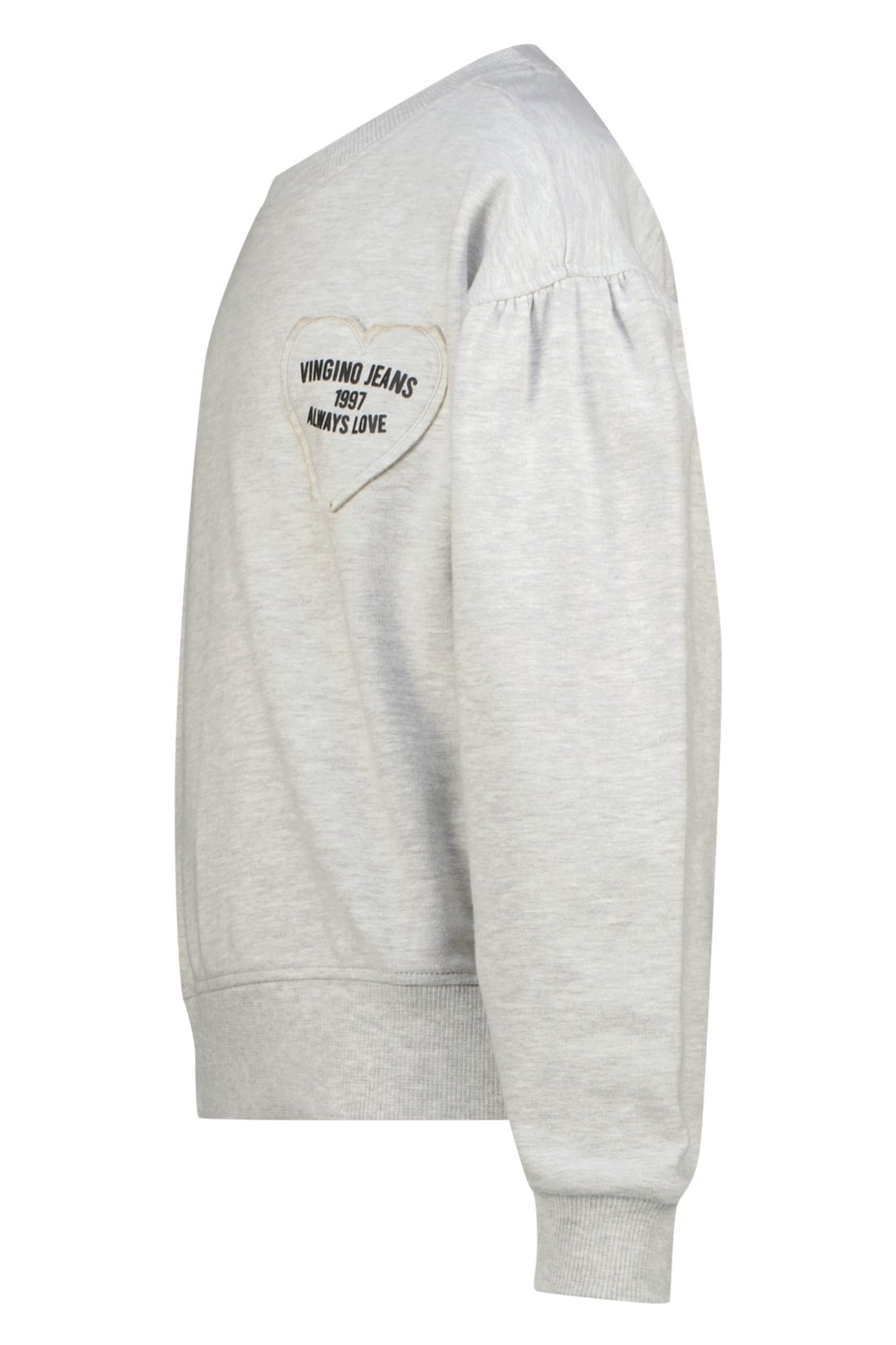 GIRLS NORANIE SWEATER LIGHT GREY MELEE 3