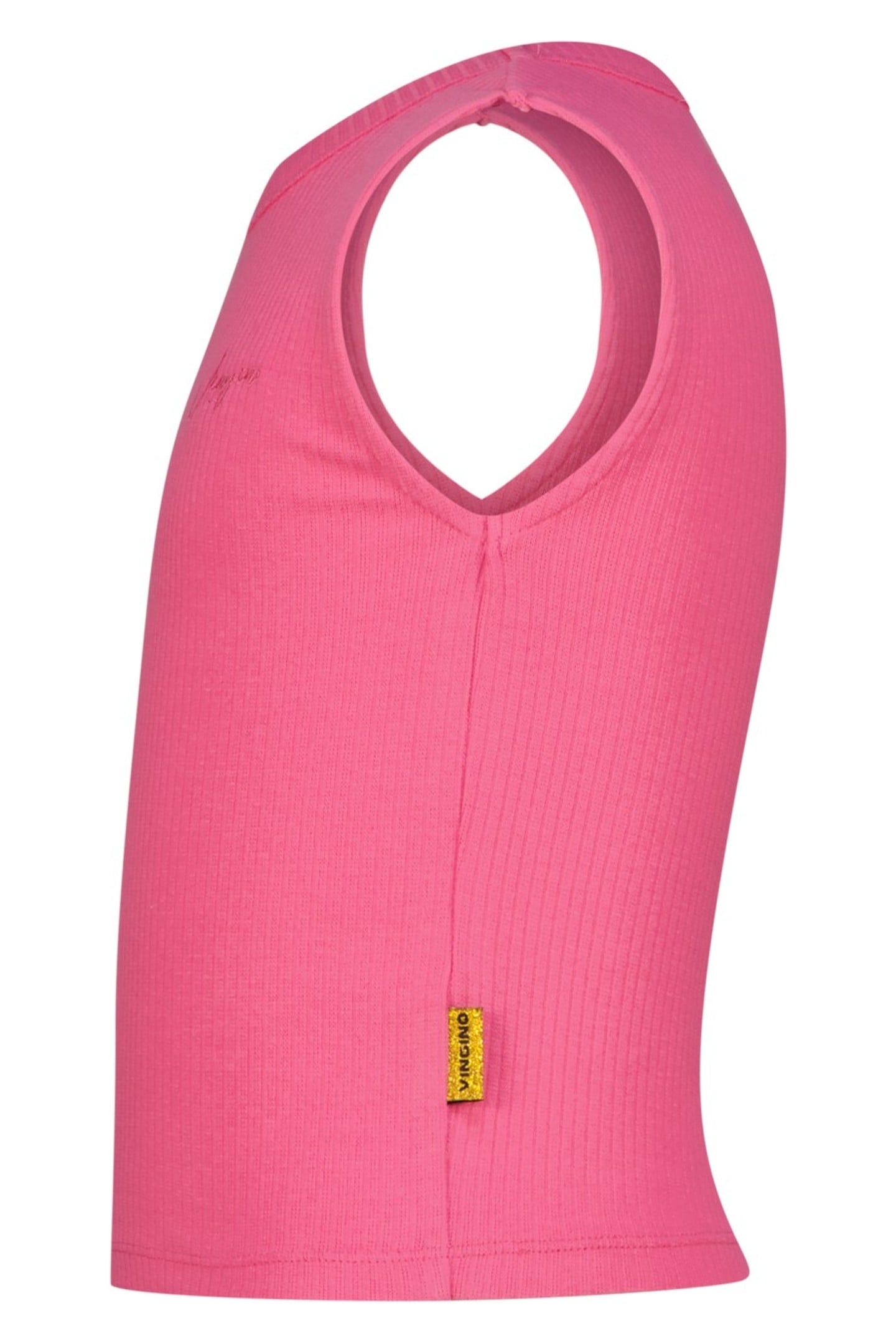 GIRLS BASIC-CROP RIB TOP TOP SANGRIA SUNSET 3