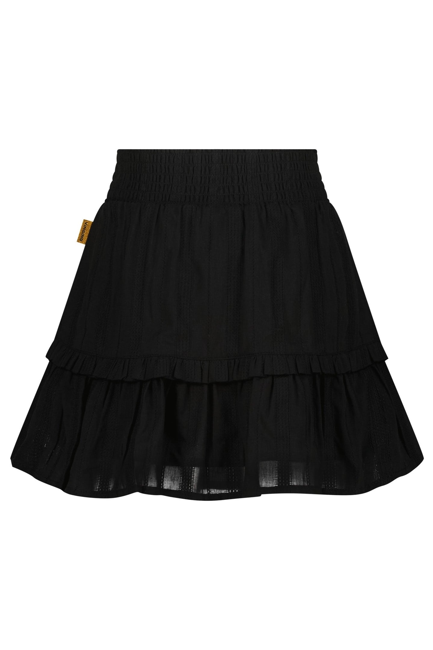 GIRLS QARINA MIDI SKIRT DEEP BLACK 2
