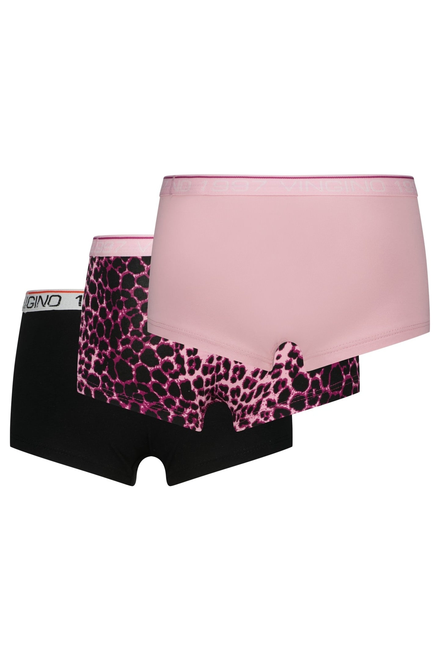 GIRLS G-SO26-2 ANIMAL 3 PACK HIPSTER SHIMMER PINK 2