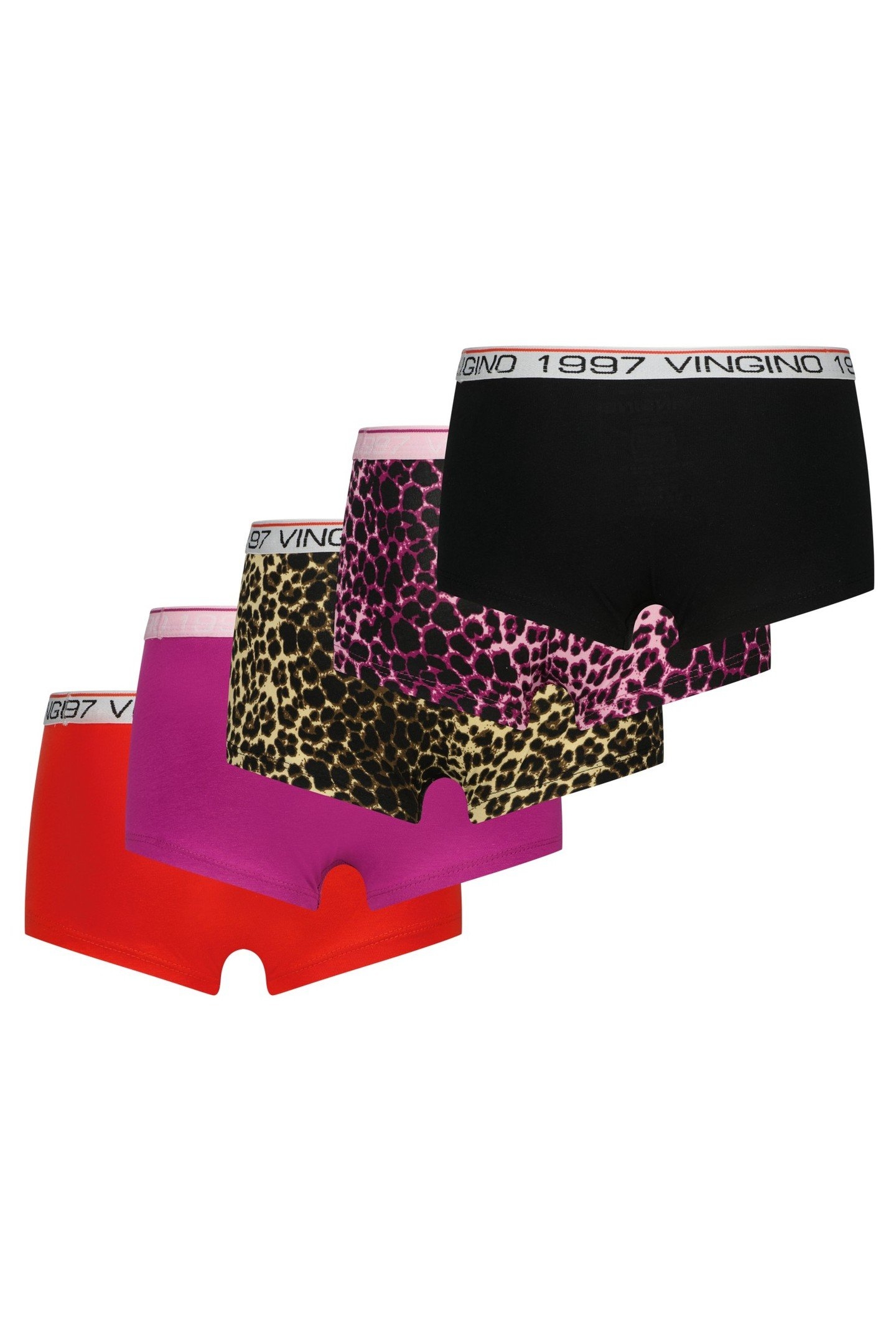 GIRLS G-SO26-8 ANIMAL 5 PACK HIPSTER ASTER PINK 1