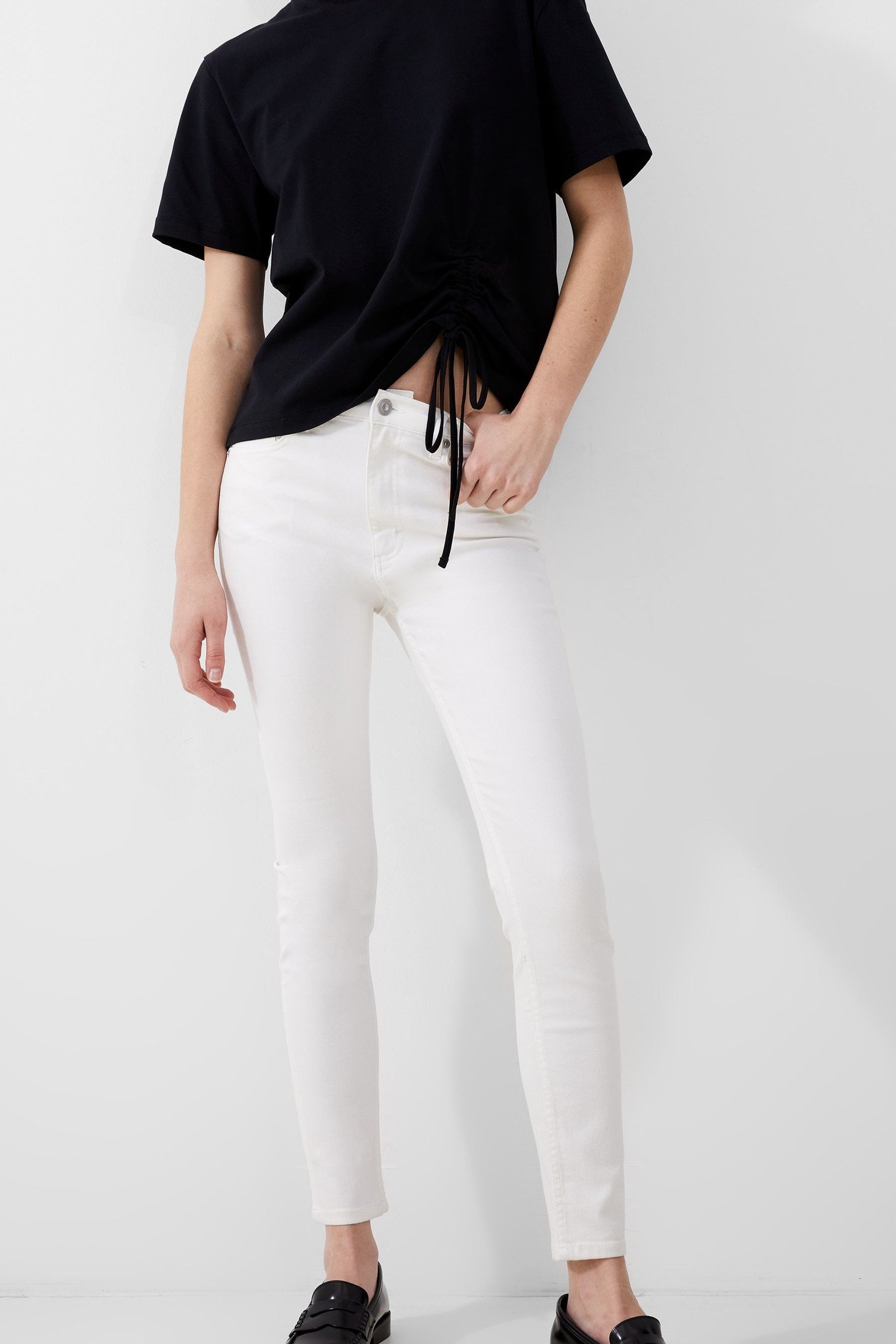 SOFT STRETCH HIGH RISE SKINNY WHITE 1