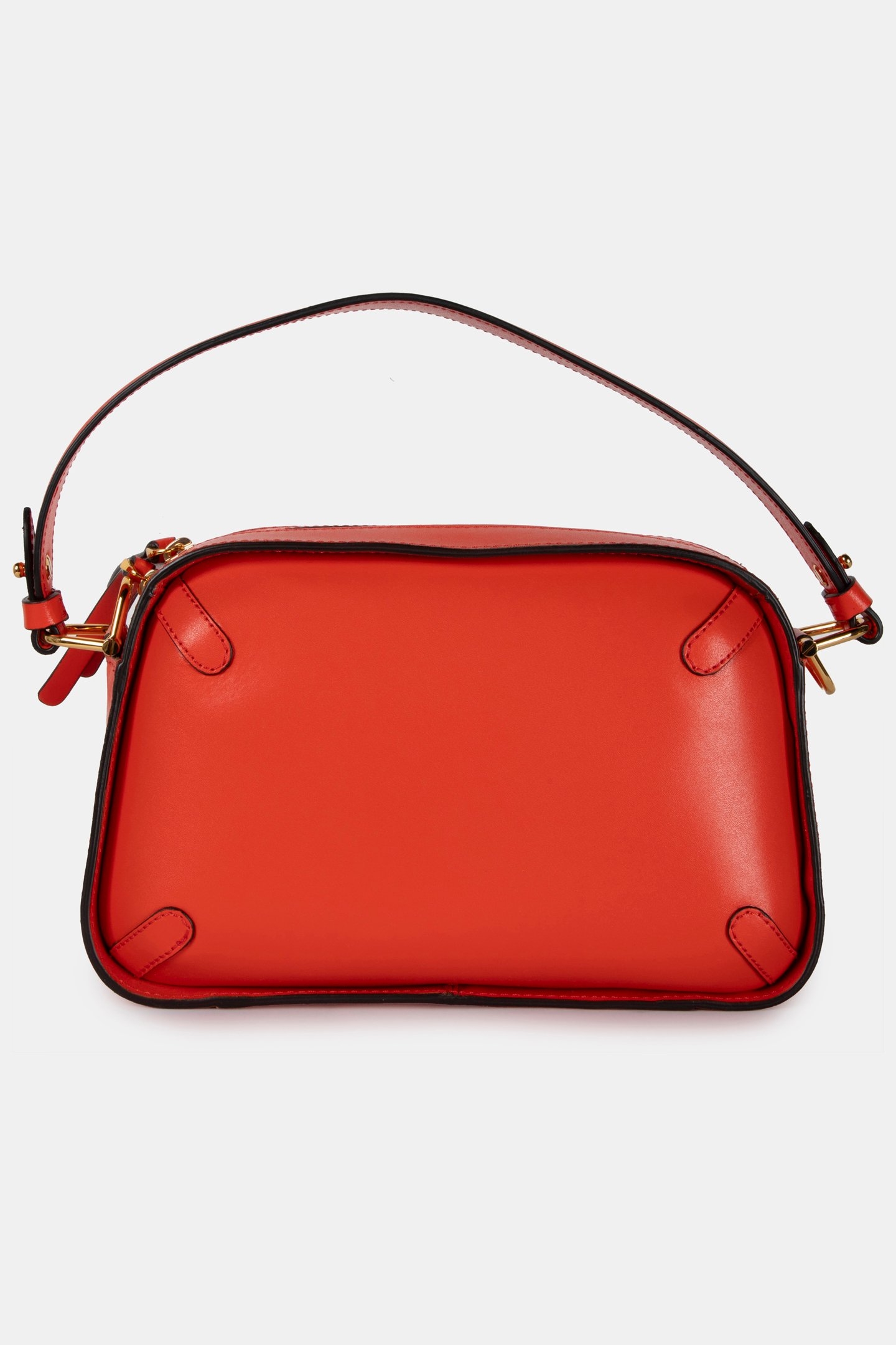 MEDIUM LEATHER SHOULDER BAG IN RED 4