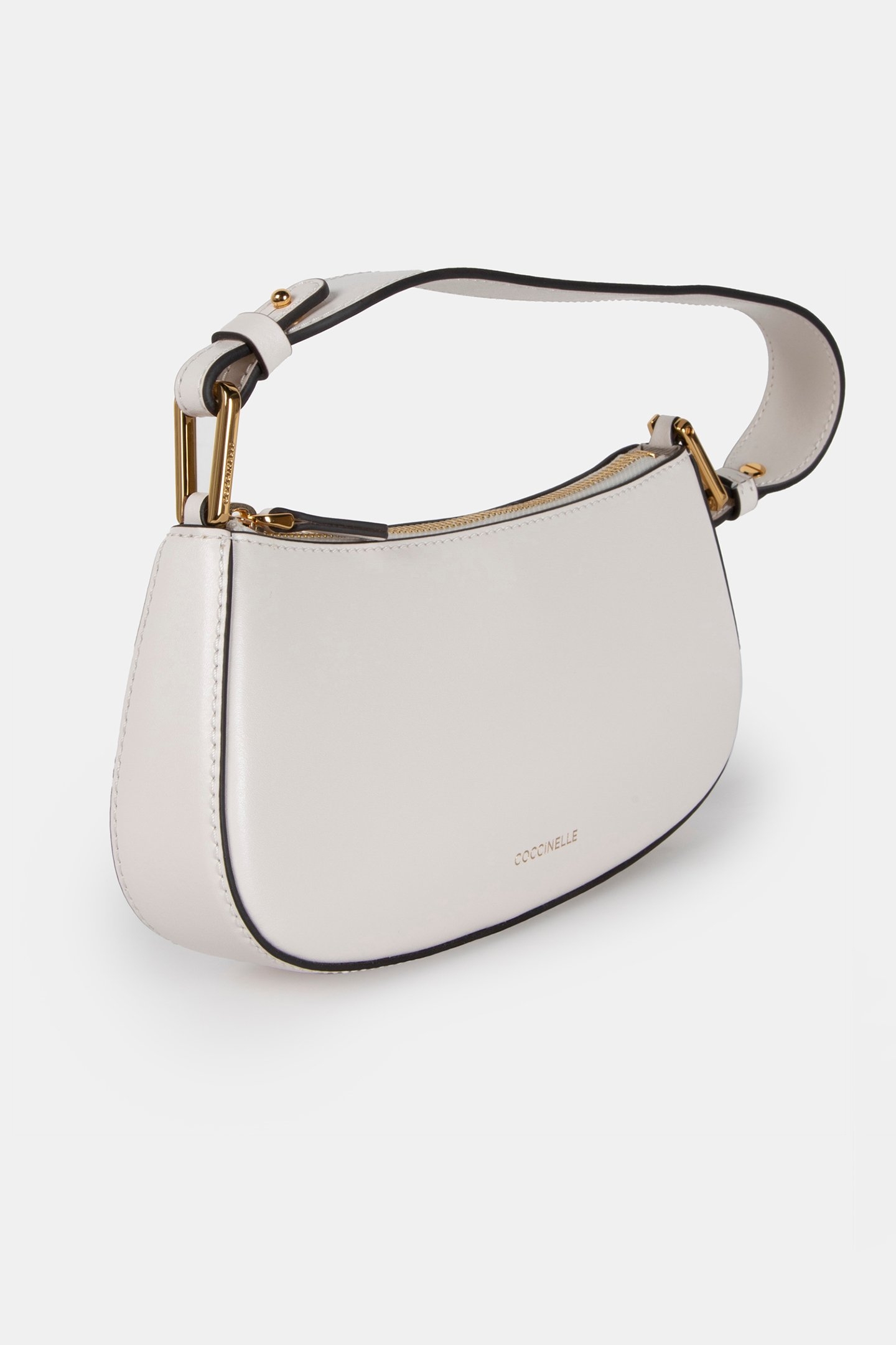 MINI SHOULDER BAG IN LEATHER IN CREAM 3