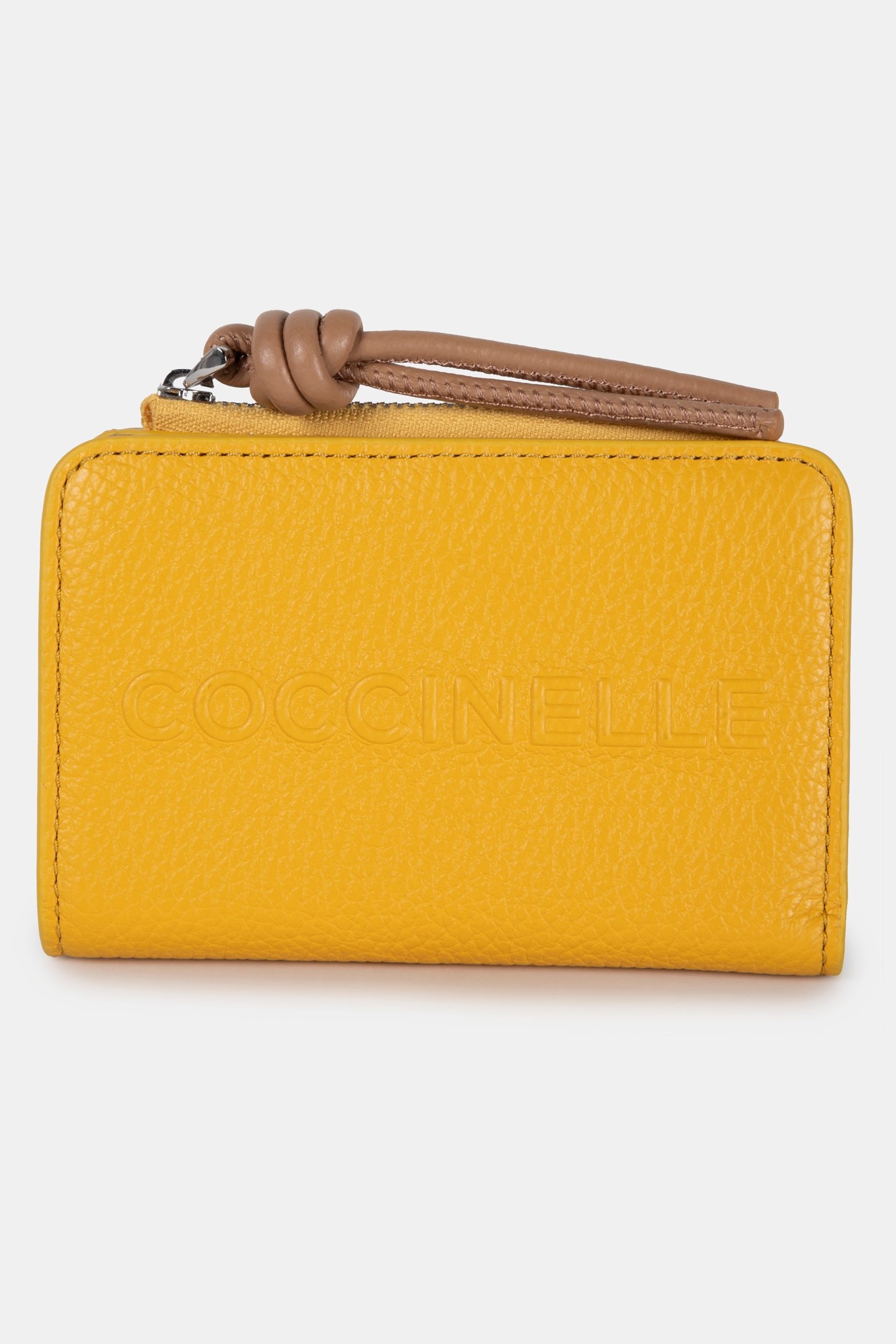 LEATHER PURSE IN MUSTARD YELLOW 1