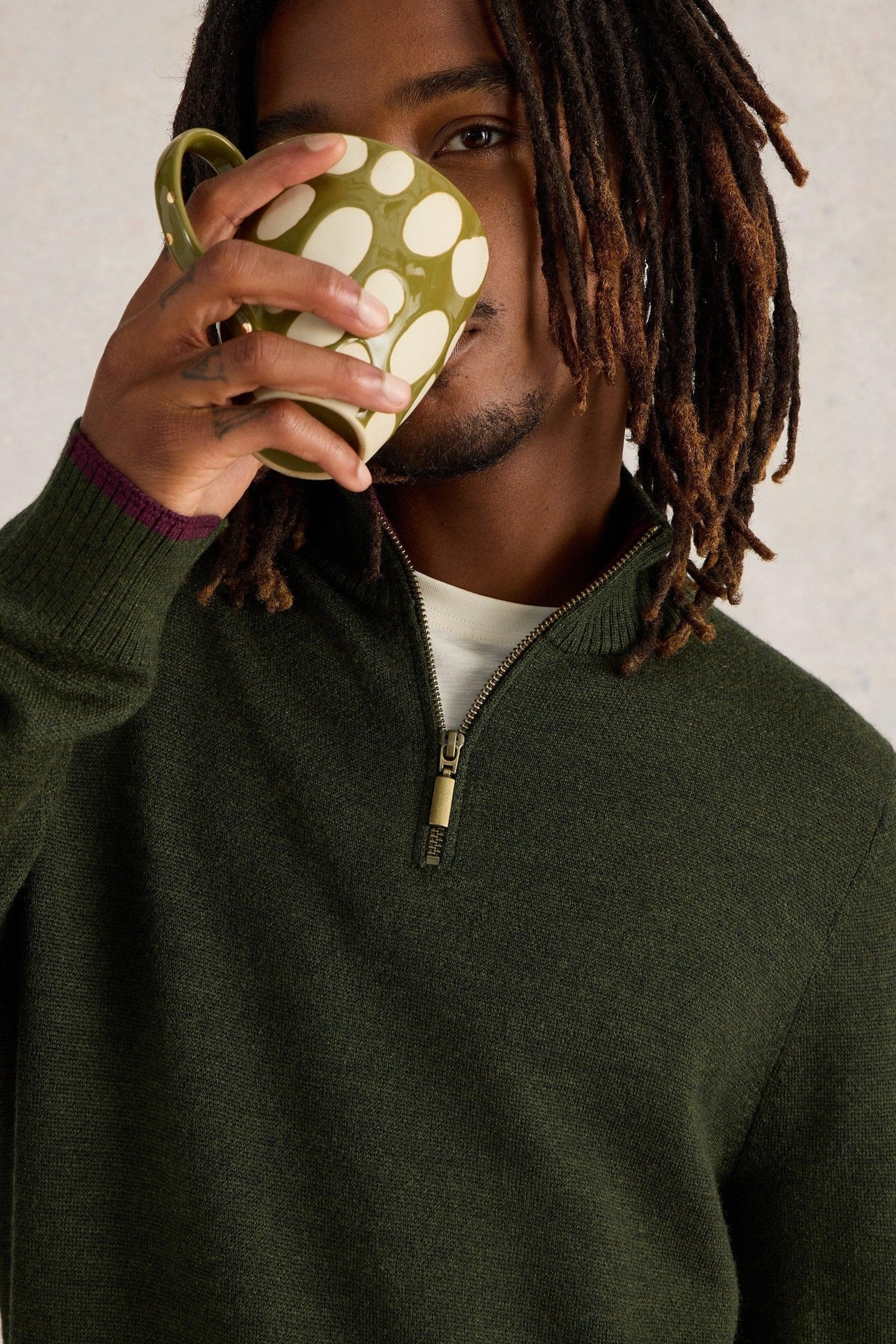 NEWPORT MERINO FUNNEL DARK GREEN 5