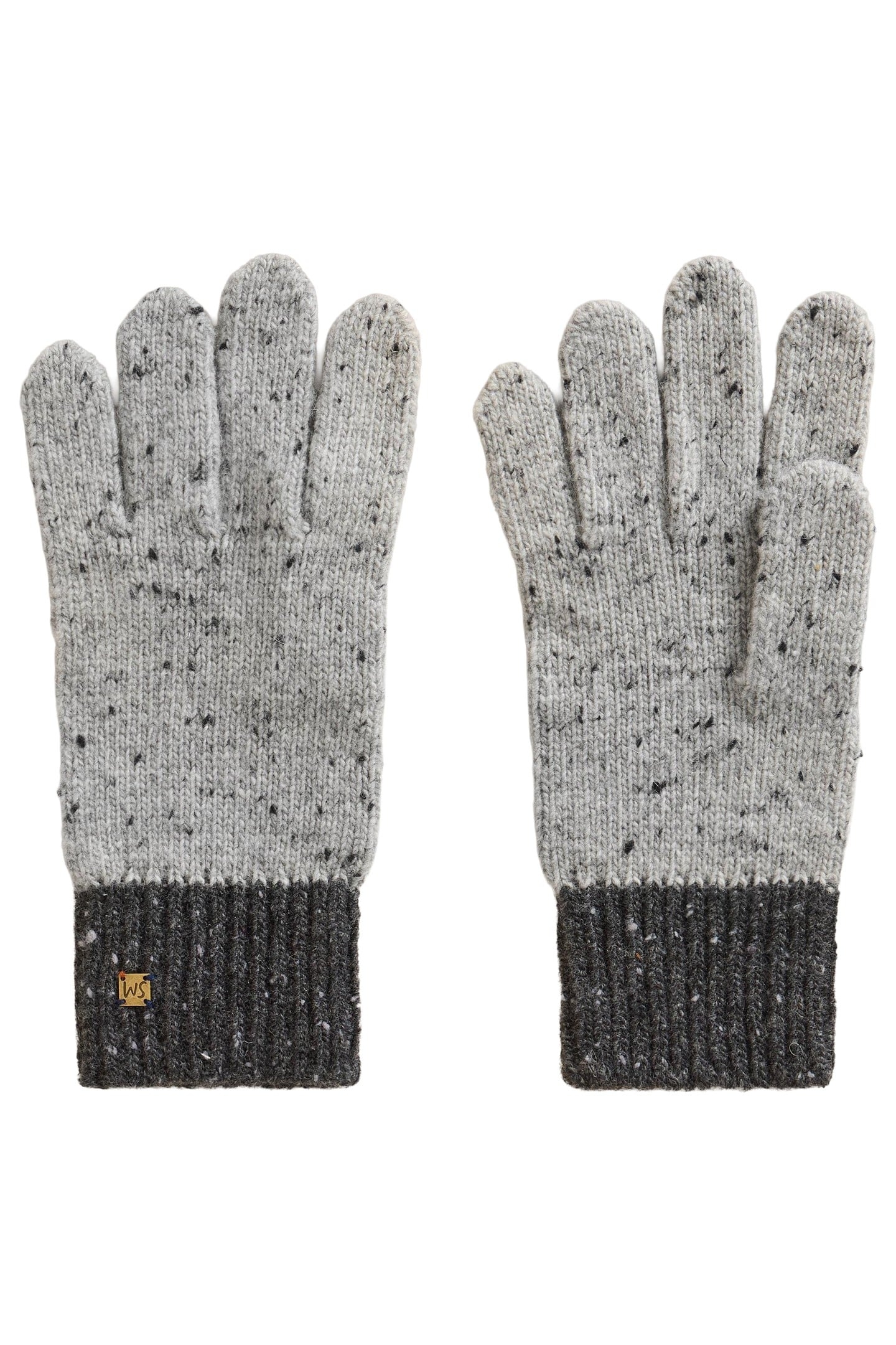 ALBIE KNIT GLOVES GREY MULTI 2