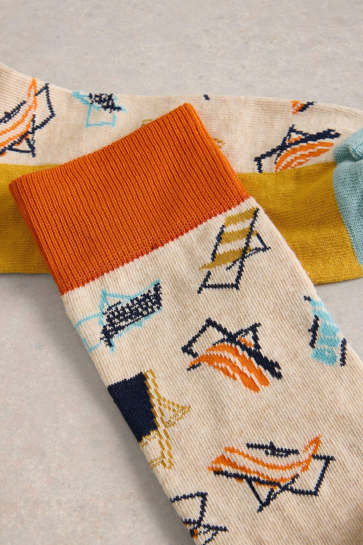 TAKE IT EASY ANKLE SOCK NATURAL MULTI 2