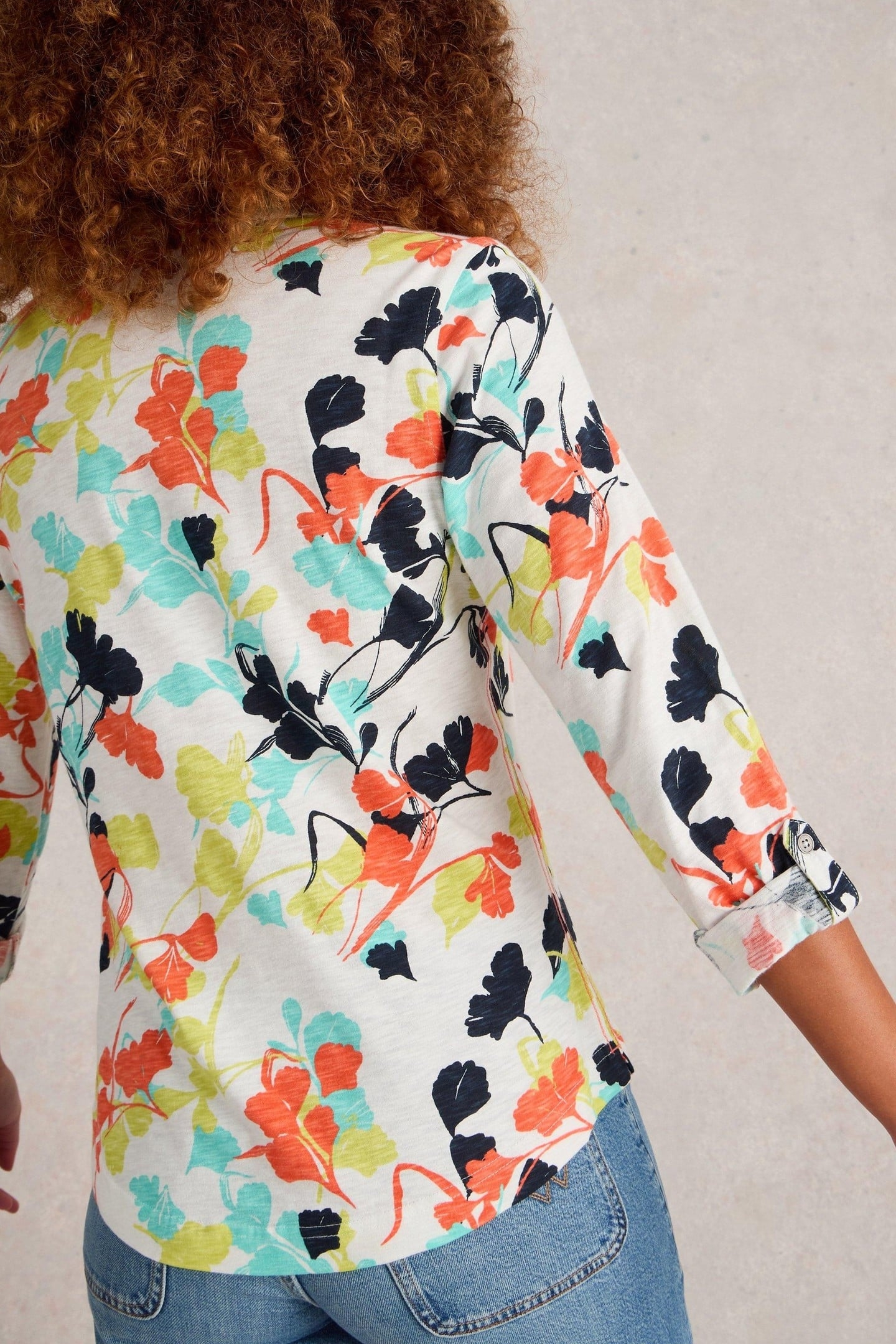 ANNIE JERSEY SHIRT IVORY PRINT 3