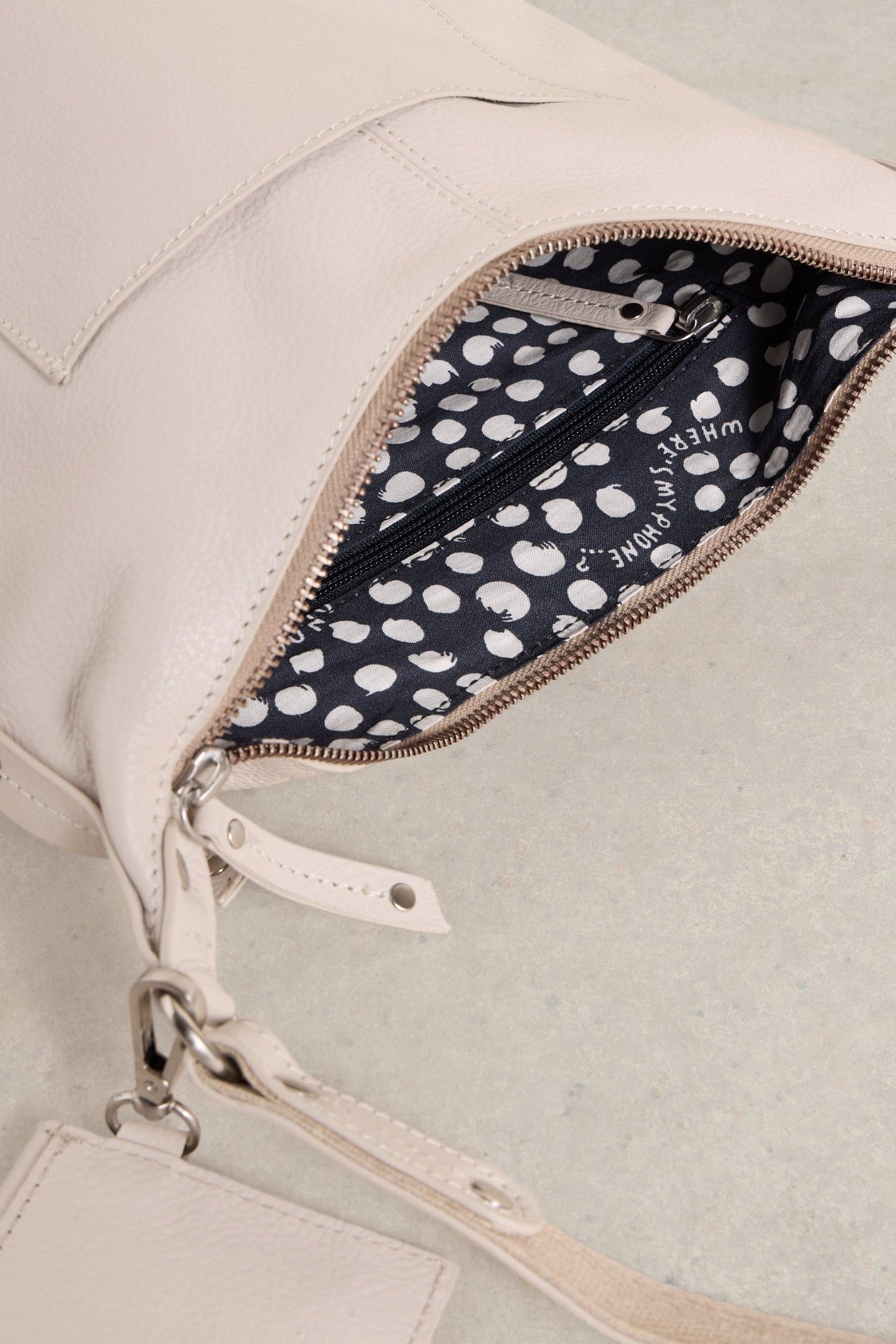 FERN LEATHER CROSSBODY PALE IVORY 4