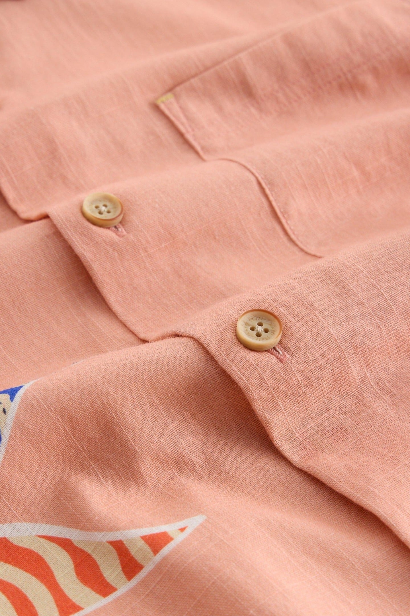 FINSBURY LEAVES PRINTED SHIRT PINK PRINT 6