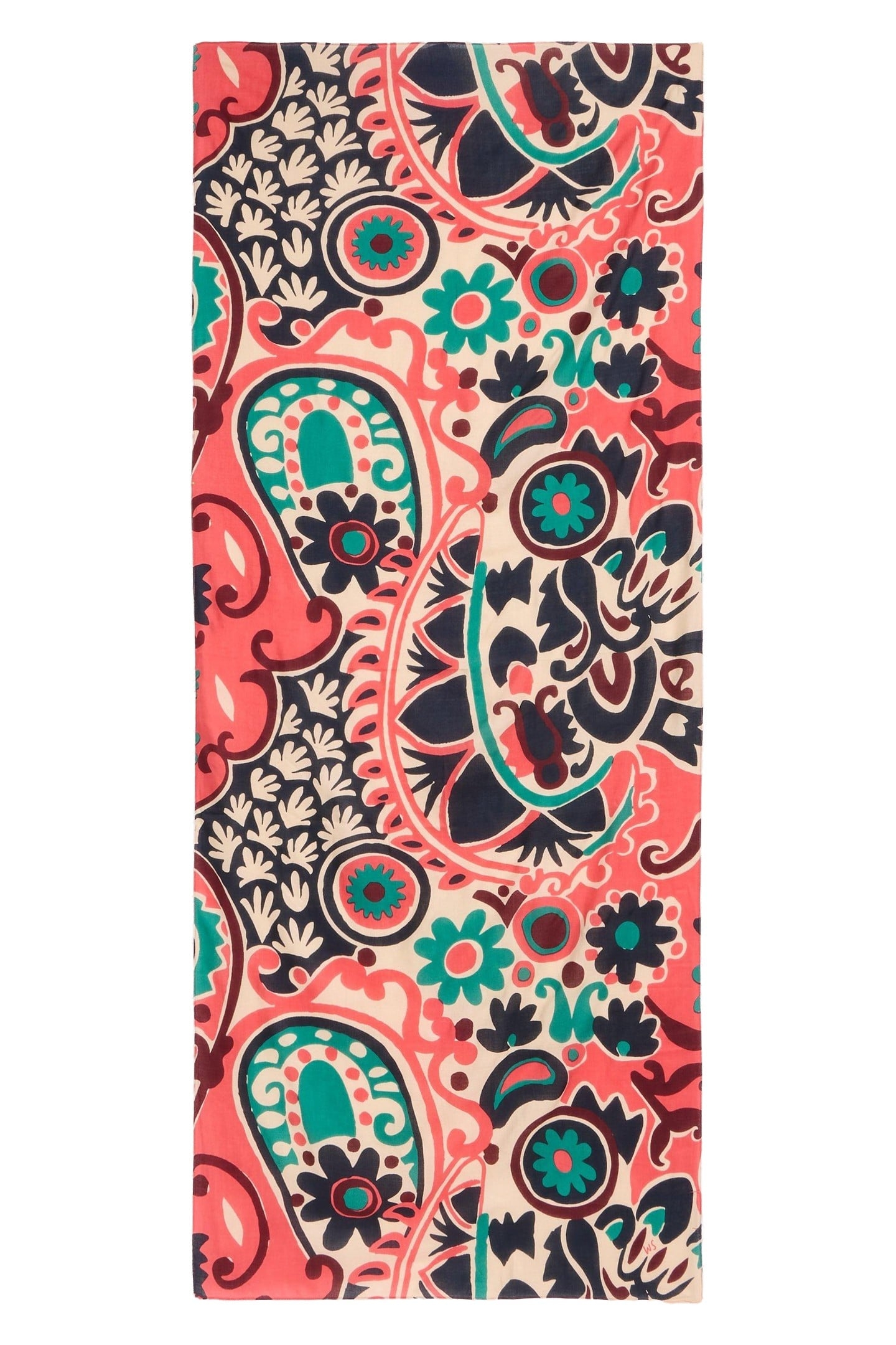 CALYPSO CARNIVAL PRINTED SCARF PINK MULTI 1