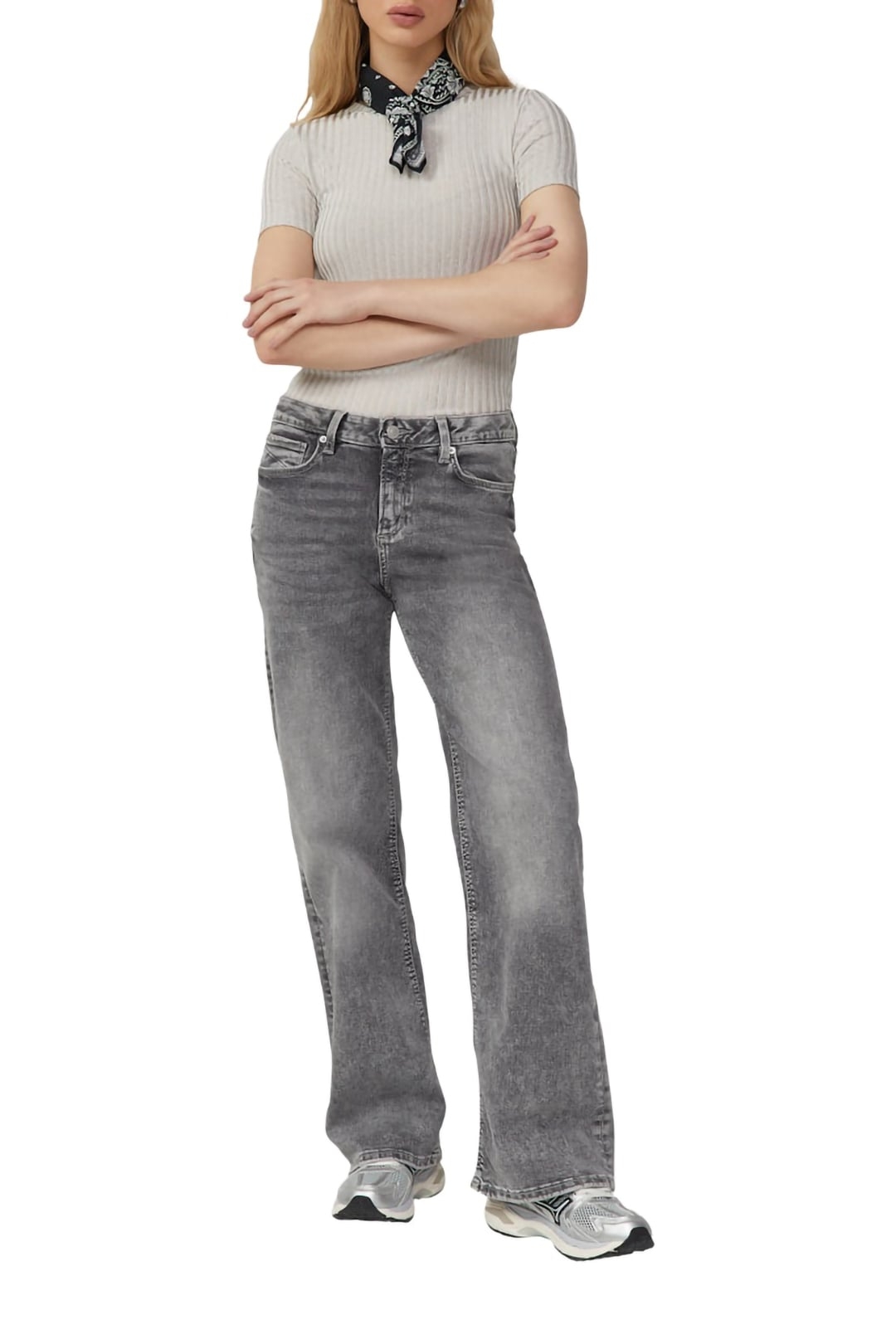 S.OLIVER-QS T-SHIRTS WHITE SILVER 2