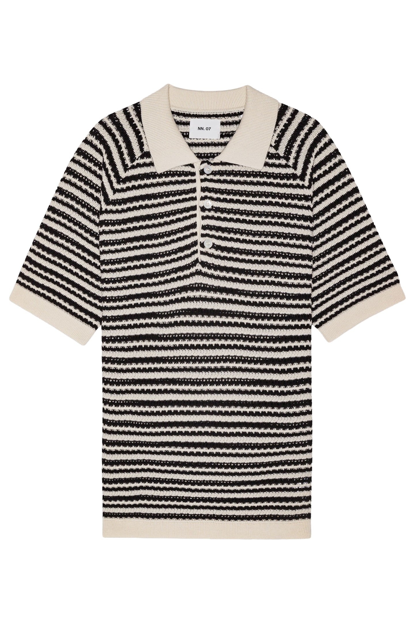 BRETT SS POLO 6686 BLACK STRIPE 4