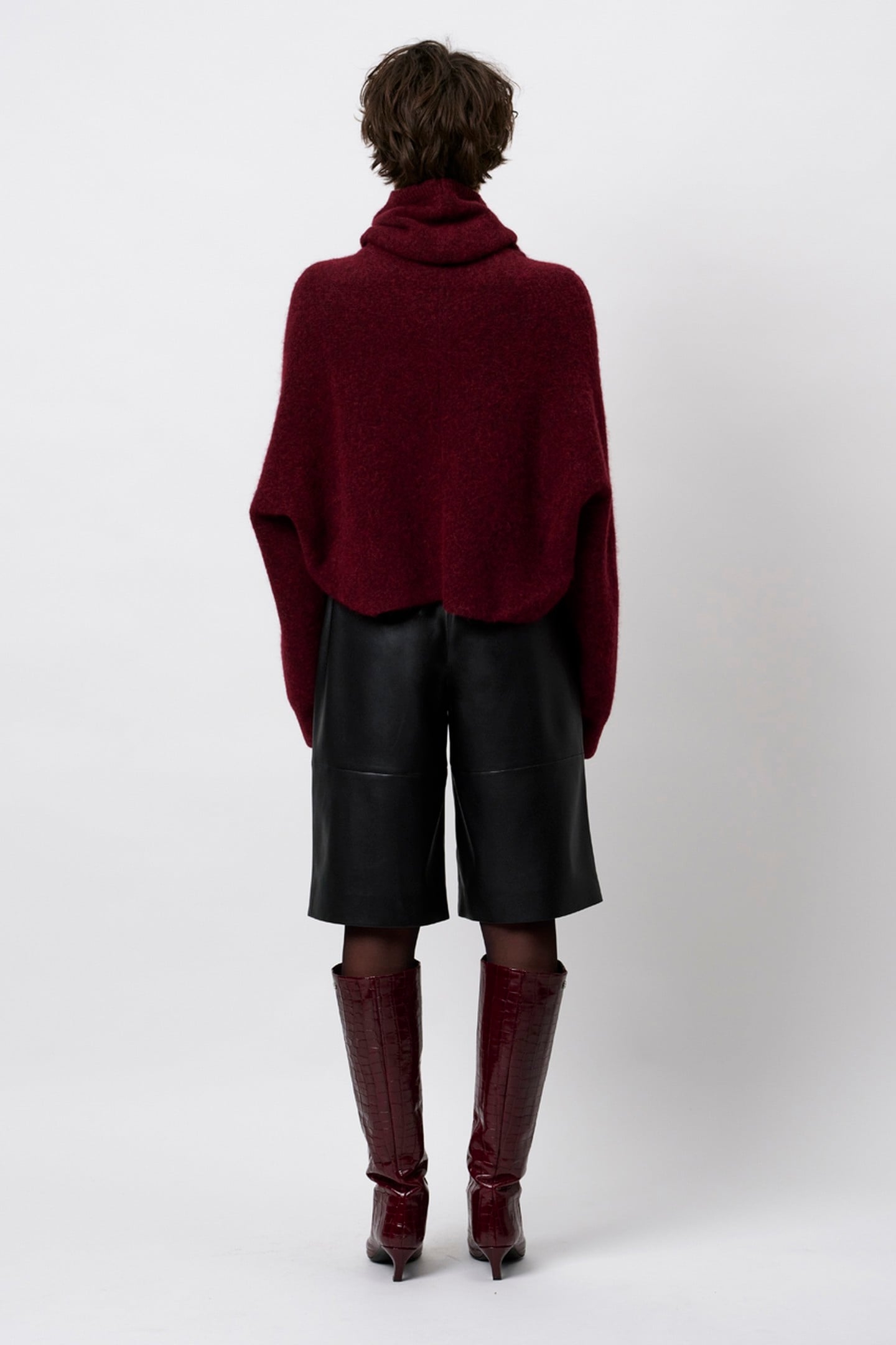 DANTE6-DANTE6-SALESSY CARDIGAN MULBERRY RED 5