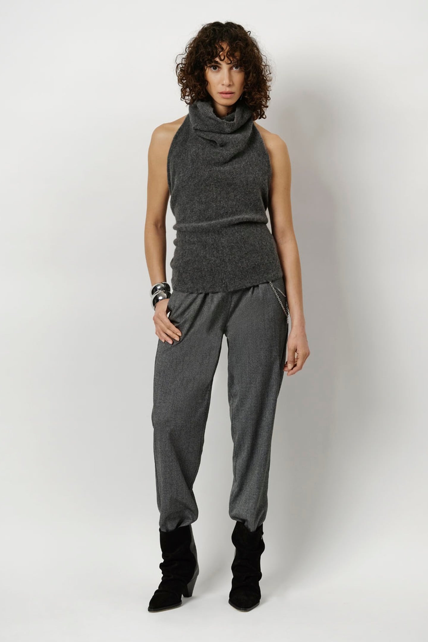 DANTE6-SALESSY CARDIGAN GRAPHITE 2