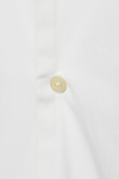 White Slim Fit Camp Shirt 5