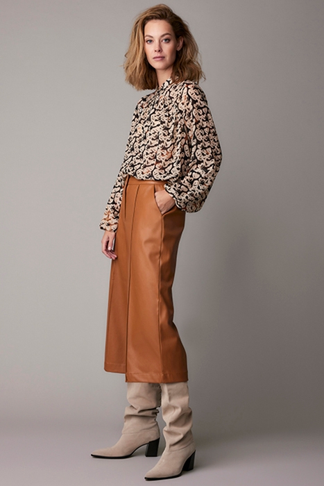 CULOTTE FAUX LEATHER BROWNS 3