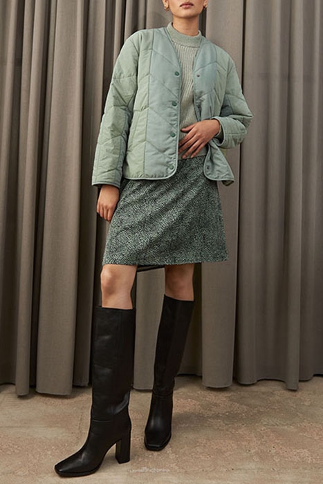 FLEURINE SKIRT GREY GREEN ANIMAL 2