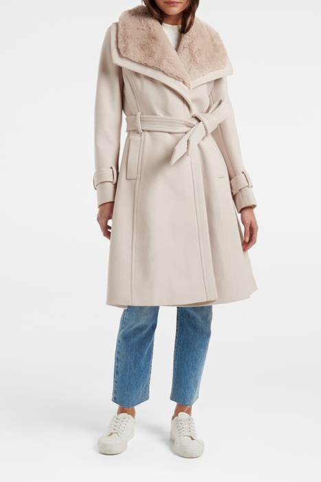 TEGAN FUR COLLAR COAT CREAM 3