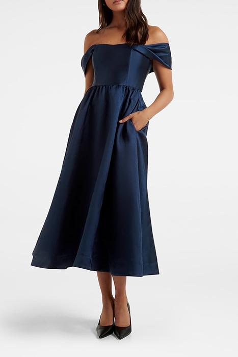 EMILIA OFF SHOULDER PROM DRESS NAVY 1