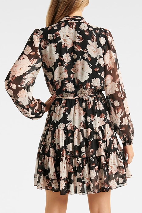 FAYE TIERED SKATER DRESS BLACKWOOD FLORAL 2