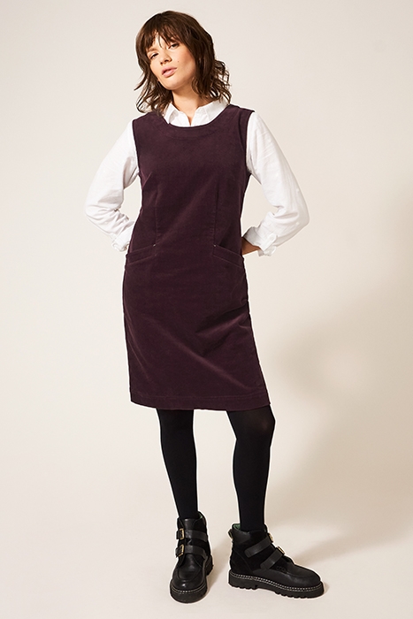 LOTHBURY ORGANIC CORD PINNY DK PLUM 2