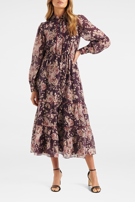 CAMILLA MIDI SHIRT DRESS MULBERRY VICTORIA FLORAL 1