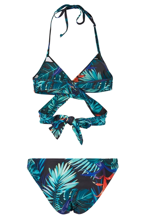 LADIES DRAPED PATTERN BIKINI VRIESEA BLACK 8