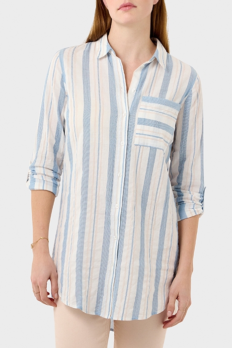 GESTREEPTE BLOUSE BLISSFUL BLUE 1