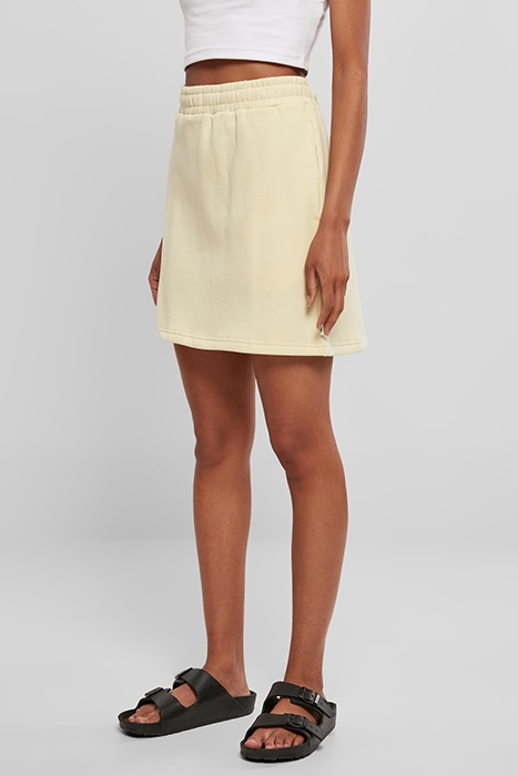 LADIES ORGANIC TERRY MINI SKIRT SOFTYELLOW 6