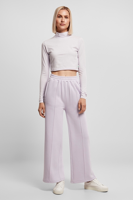 LADIES ORGANIC CROPPED TURTELNECK LONGSLEEVE SOFTLILAC 3