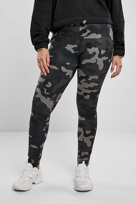LADIES HIGH WAIST CAMO TECH LEGGINGS DARK CAMO 2