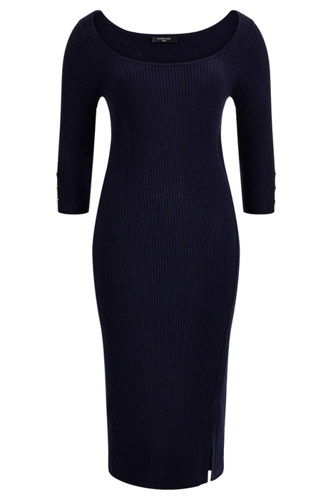 FLORA RIB SWTR DRESS GALAXY BLUE A713 1