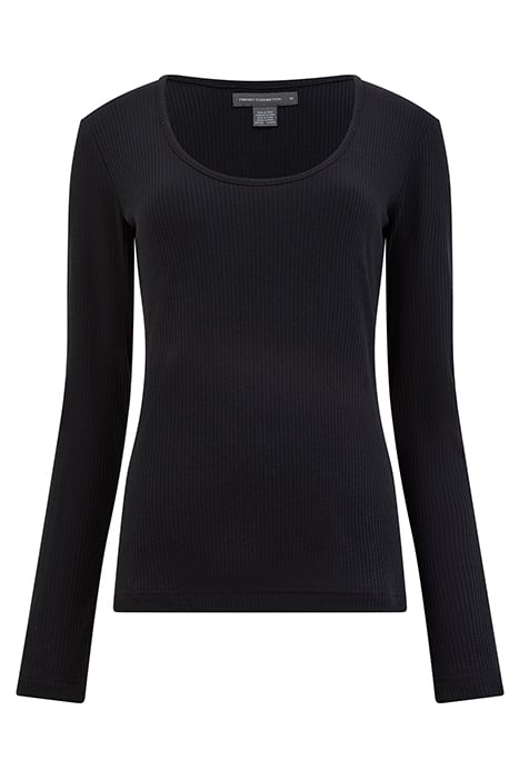 SCOOP RIB L/S BLACK 1