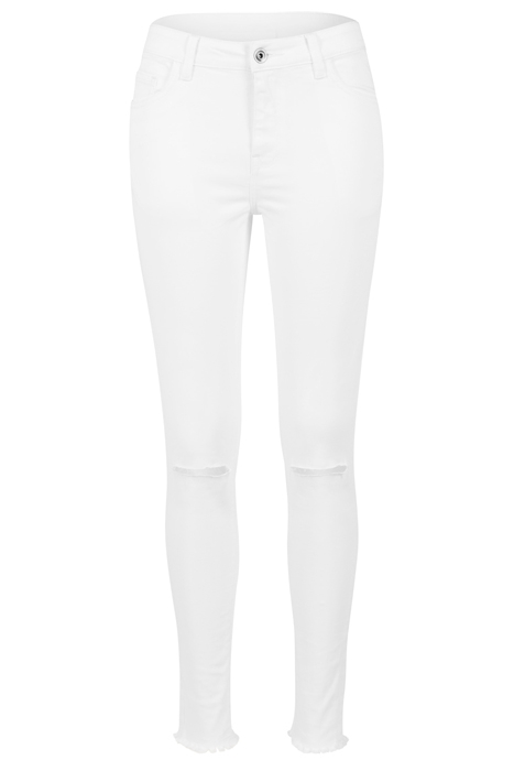LADIES CUT KNEE PANTS WHITE 1