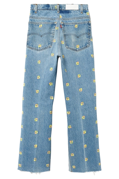 70S LOOSE FLARE FLORAL INDIGO 2