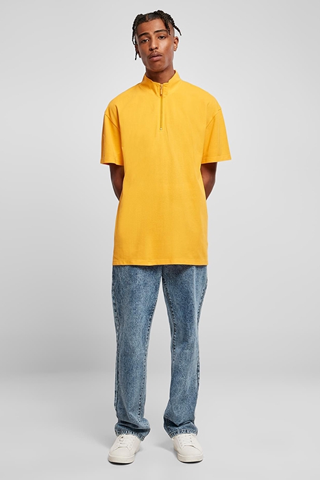 BOXY ZIP PIQUE TEE MAGICMANGO 4