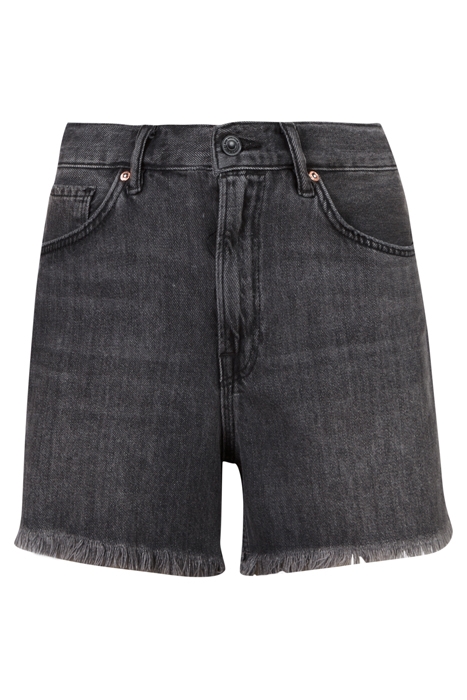 YANNI DENIM SHORTS WASHED BLACK 4