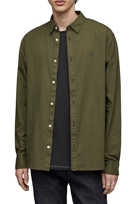 HAWTHORNE LS SHIRT OLIVE BRANCH GREEN 1