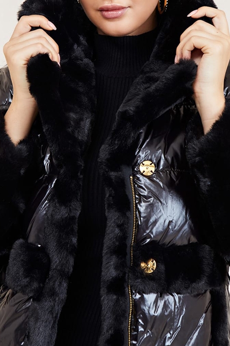 BESSIE PUFFER COAT JET BLACK WINTER JACKET 4