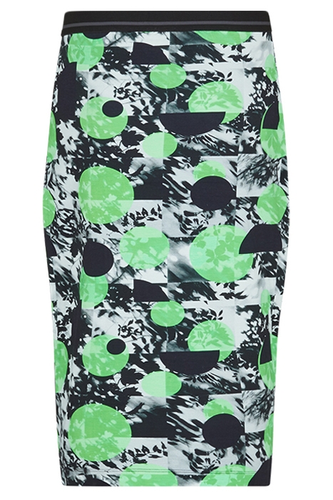 TURJACI AOP HIGH WAIST SKIRT CLASSIC GREEN LEAVES AOP 2