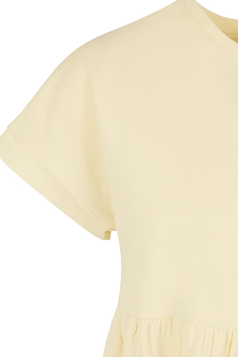LADIES ORGANIC EMPIRE VALANCE TEE DRESS SOFTYELLOW 8