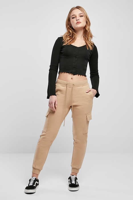LADIES CARGO SWEAT PANTS UNIONBEIGE 4