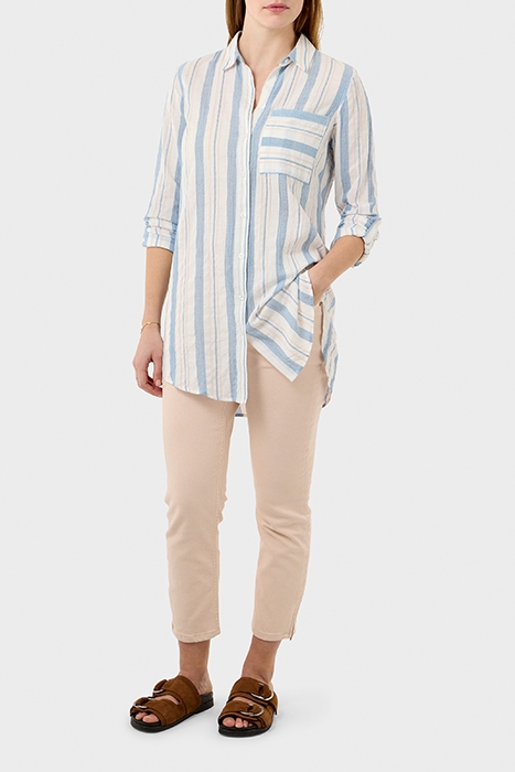 GESTREEPTE BLOUSE BLISSFUL BLUE 3