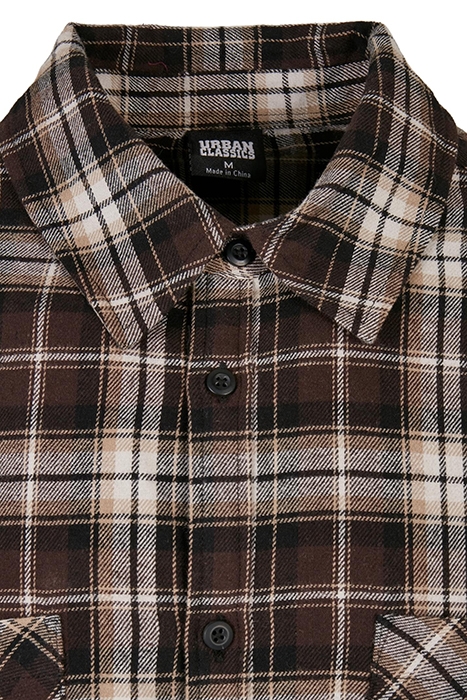 CHECKED ROOTS SHIRT DARKGROUND/WARMSAND 7