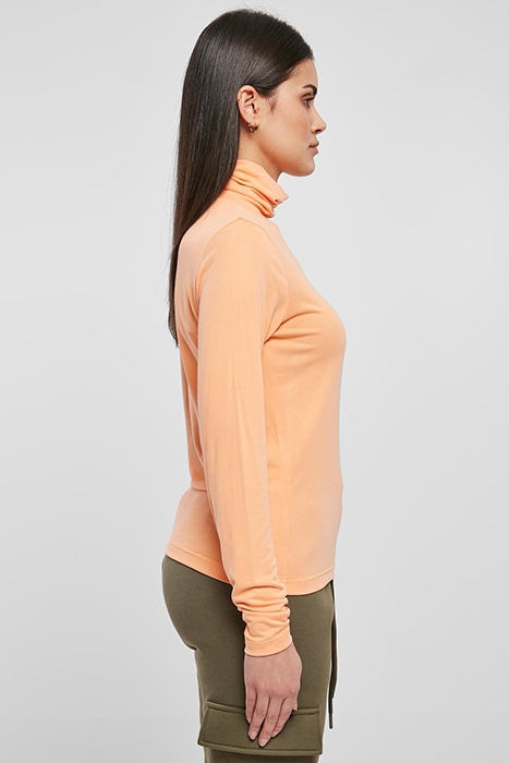LADIES MODAL TURTLENECK LONGSLEEVE PAPAYA 4