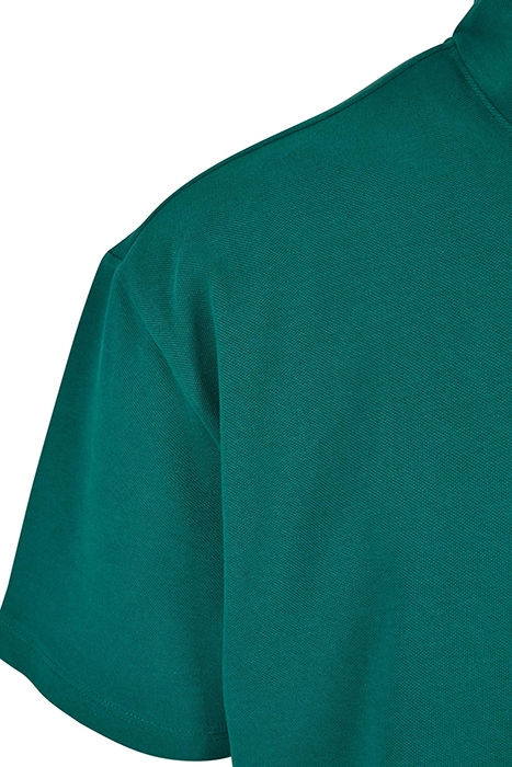 BOXY ZIP PIQUE TEE GREEN 8